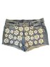 Ann Taylor LOFT Floral Blue Denim Shorts Size 27 waist - photo 1