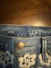Ann Taylor LOFT Floral Blue Denim Shorts Size 27 waist - photo 3