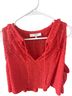 IRO 100% Polyester Red Sleeveless Blouse Size 6 - photo 1