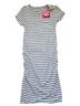 Isabel Stripes White Black Casual Dress Size M - photo 1