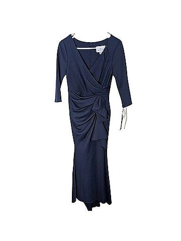 Alex Evenings Compression Surplice Draped Cocktail Dress (view 1)