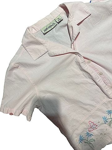 Jane Ashley Short Sleeve Button-Down Shirt (view 1)