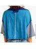 Free People Stripes Blue Short Sleeve Blouse Size S - photo 6