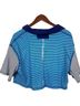 Free People Stripes Blue Short Sleeve Blouse Size S - photo 2