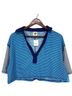 Free People Stripes Blue Short Sleeve Blouse Size S - photo 1