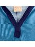Free People Stripes Blue Short Sleeve Blouse Size S - photo 3