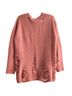 Show Me Your Mumu 100% Acrylic Solid Pink Pullover Sweater Size S - photo 2