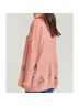 Show Me Your Mumu 100% Acrylic Solid Pink Pullover Sweater Size S - photo 16