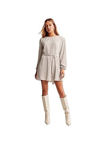 Abercrombie & Fitch Satin Plisse Easy Casual Dress (view 1)