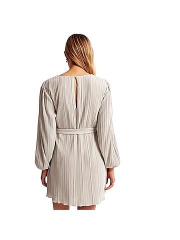 Abercrombie & Fitch Satin Plisse Easy Casual Dress (view 2)