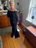Alex Evenings 100% Microfiber Polyester Blue Cocktail Dress Size 10 - photo 4