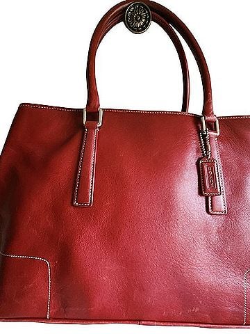 Coach Leather Tote (view 1)