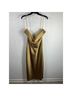 Amsale 100% Polyester Gold Cocktail Dress Size 16 - photo 6
