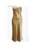 Amsale 100% Polyester Gold Cocktail Dress Size 16 - photo 9