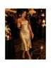 Amsale 100% Polyester Gold Cocktail Dress Size 16 - photo 5