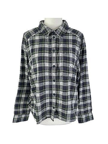 American Eagle Outfitters Cozy Cabin Long Sleeve Button-Down Shirt (view 1)