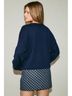 Le Lis Graphic Blue Casual Sweaters Size S - photo 4