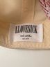 Lovesick 100% Cotton Solid Graphic Red Ivory Hat One size - photo 3