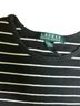 Ralph Lauren Stripes Black White Short Sleeve Blouse Size L - photo 2