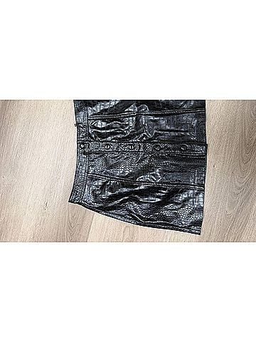 Blank NYC Women's Faux Leather Mini Skirt in Black (view 2)
