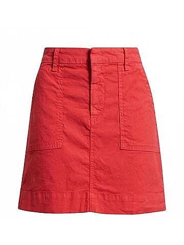 Frank & Eileen Women's Jameson Utility Skirt in Wsrl Washed Red (view 1)