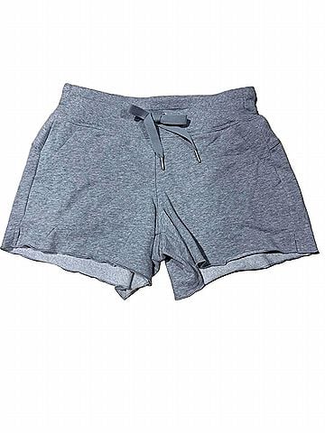 Calvin Klein Women's Performance French Terry Shorts in Heather Grey (view 1)