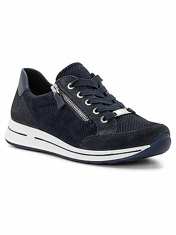 Ara Women's Oleanna Zip Sneaker in Navy Blue (view 2)