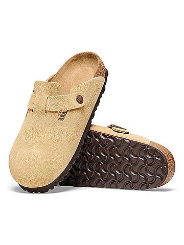 Birkenstock Unisex - Boston Clogs in Latte Cream (view 2)