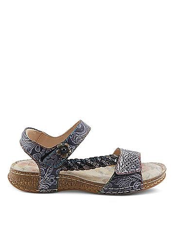 L'Artiste Women's Popular Sandal in Black Multi (view 1)