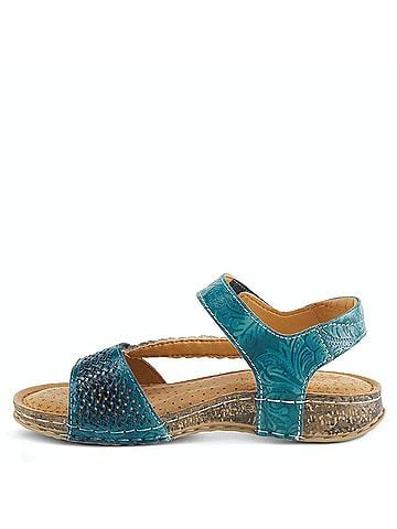 L'Artiste Women's Popular Sandal in Blue (view 2)