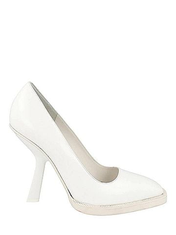 Salvatore Ferragamo Women's Anser X5 Leather Pumps in White (view 1)