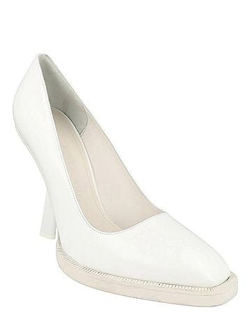 Salvatore Ferragamo Women's Anser X5 Leather Pumps in White (view 2)