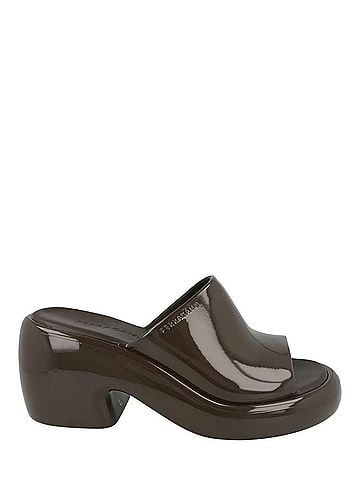 Salvatore Ferragamo Women's Deva Rubber Platform Sandals in Dark Brown (view 1)