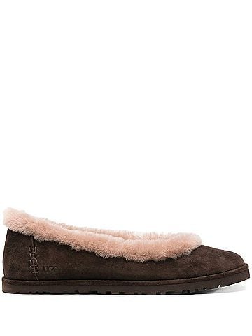 Ugg Women's Zora Suede Ballet Flat in Dusted Cocoa (view 1)