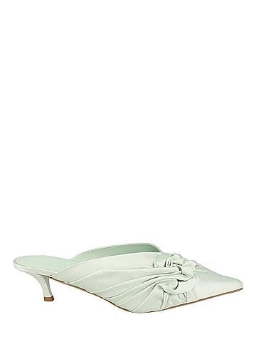 Givenchy Women's Show Twist Mules in Sea Green (view 1)