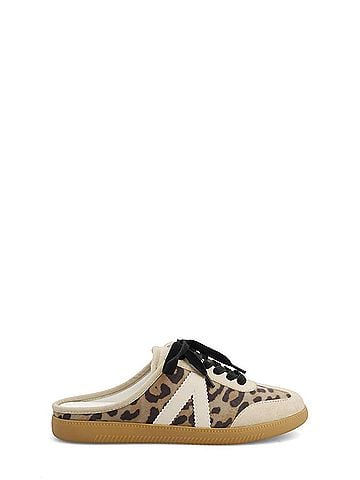 Mia Women's Baron Slip-On Sneaker in Tan Leopard (view 1)