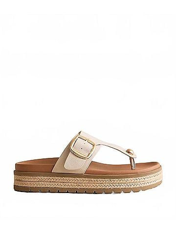 Mia Women's Promyse Sandal in Ecru (view 1)