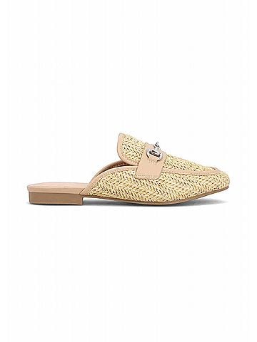 Mia Women's Desz Slip-On Woven Mules in Natural (view 1)