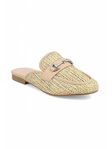 Mia Women's Desz Slip-On Woven Mules in Natural (view 2)