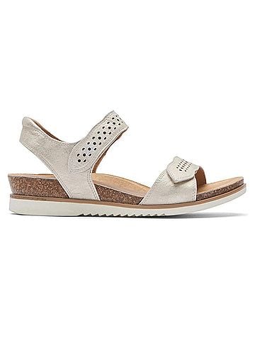 Cobb Hill Women's May Wave Strap Sandal in White (view 1)