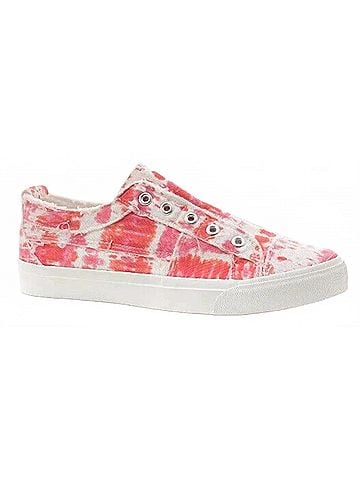 Corkys Women's Babalu Tie Dye Slip On Canvas Sneakers in Pink (view 1)