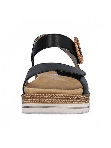 Remonte Women's Jocelyn 52 Ratan Buckle Sandal in Black (view 2)