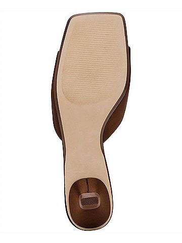 Steve Madden Women's Joanie Kitten Heel in Brown Satin (view 2)