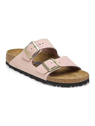 Birkenstock Women's Arizona Sandals in Soft Pink (view 2)
