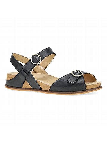 Dansko Women's Candace Sandal in Black Burnished Nappa (view 1)