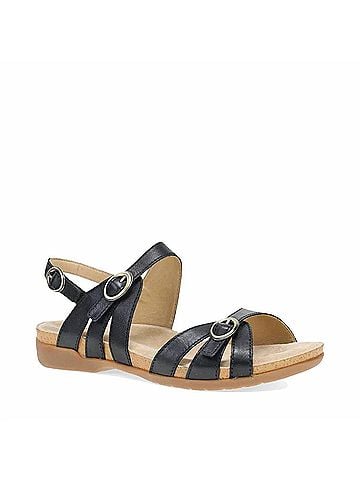 Dansko Women's Ruthie Sandal in Black (view 1)