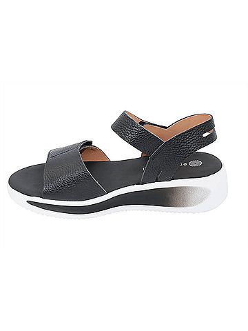 Eric Michael Women's Augusta Open-Toe Sandal in Black (view 2)