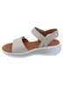 Eric Michael Solid Brown Women's Augusta Open-Toe Sandal in Bone Size EU 41 - photo 2