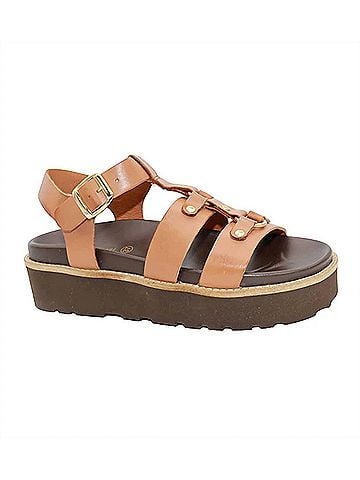 Eric Michael Women's Monaco Sandal in Brown (view 1)