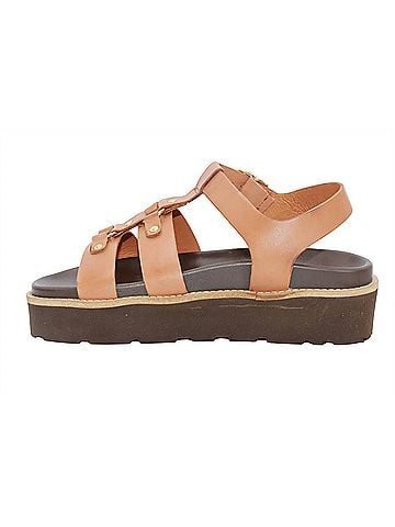 Eric Michael Women's Monaco Sandal in Brown (view 2)